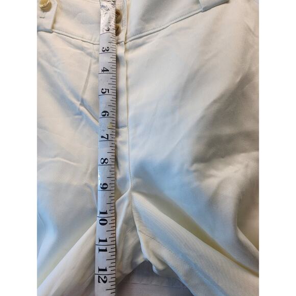 Poongin Pants Womens Medium White Wide Leg High Rise Button Up NO SIZE TAG - Picture 6 of 10